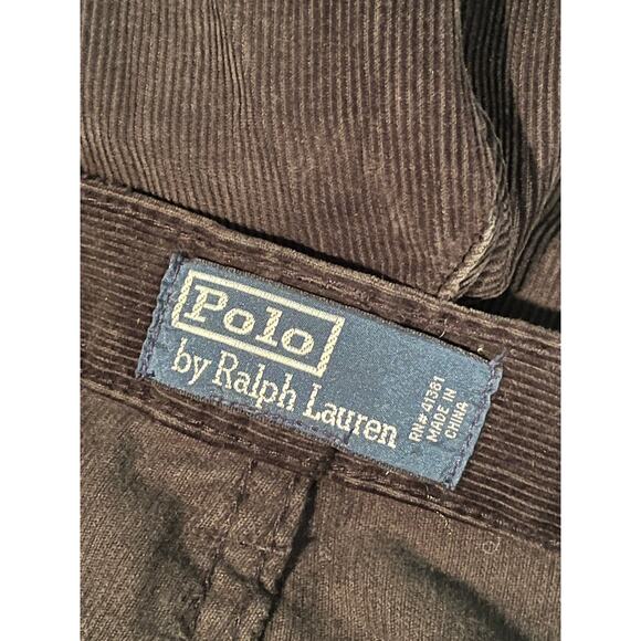 Polo Ralph Lauren Corduroy Pants Mens 34x34 Black Authentic Dungarees Vintage - Picture 7 of 10